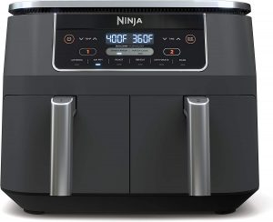Ninja DZ201 Foodi 6-in-1 8 Quart 2-Basket Air Fryer with DualZone Technology